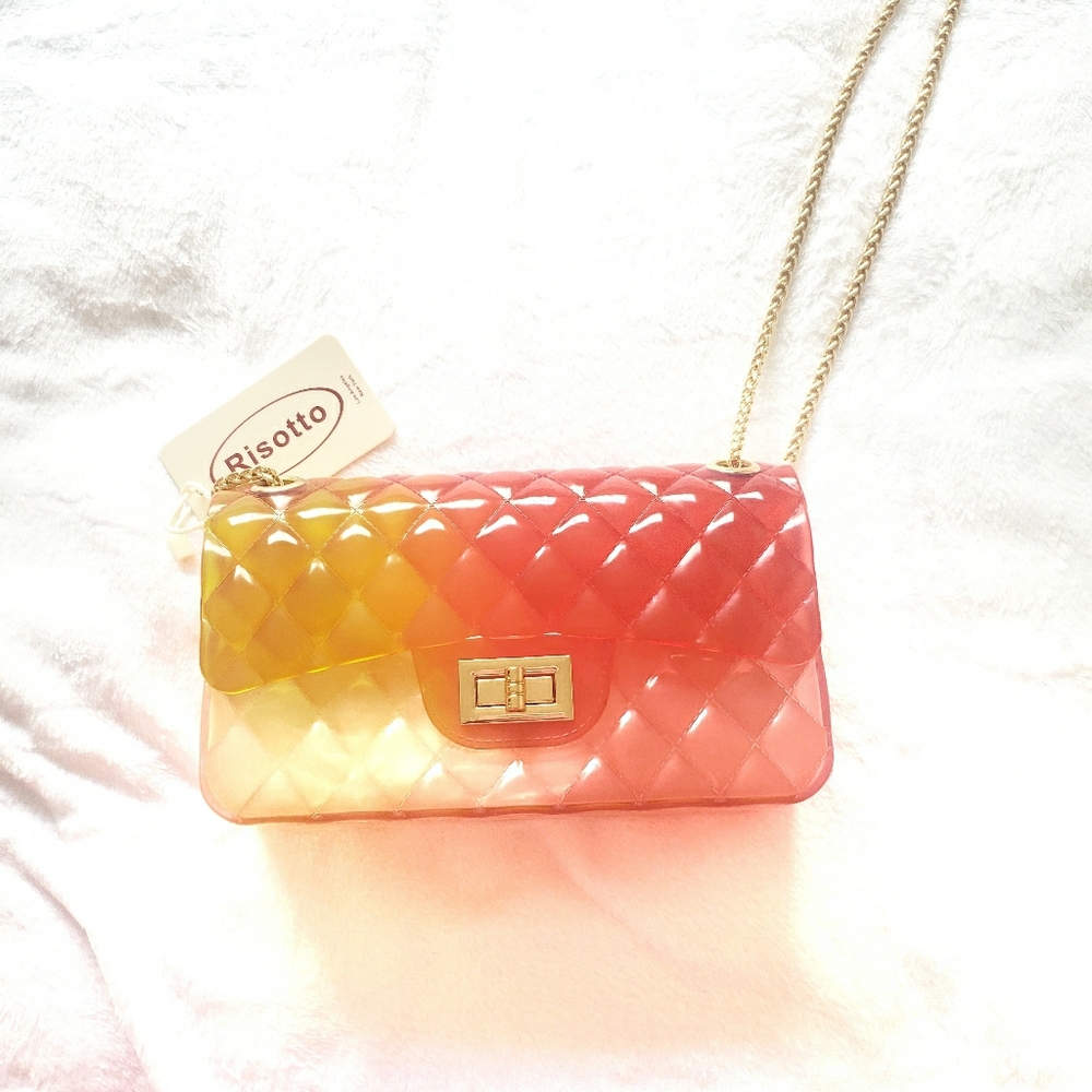 Jelly Orange & Yellow Shoulder Bag